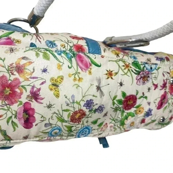 Y2K Floral multi colored Shoulder Bag with long strap. Brand new - Picture 5 of 15